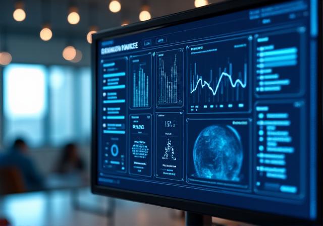 AI Command Center interface showing centralized executive dashboards